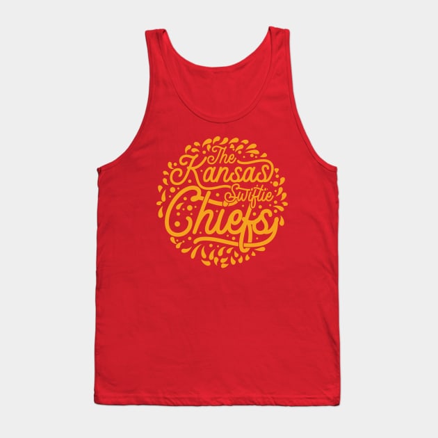 The Kansas Swiftie Chiefs v6 Tank Top by Emma